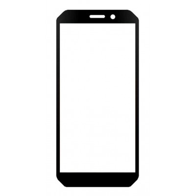 Replacement Front Glass For Doogee S61 Pro Black By - Maxbhi Com