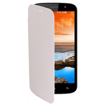 Flip Cover for Karbonn A51 Plus - White