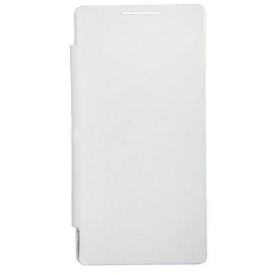 Flip Cover for Karbonn A6 Turbo - White