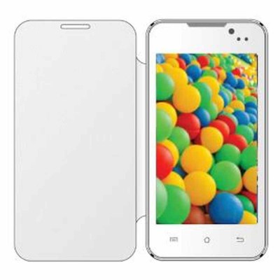 Flip Cover for Karbonn A90S - White