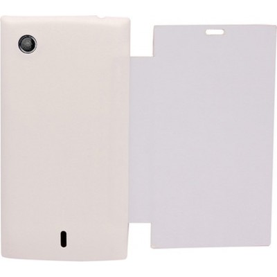 Flip Cover for Lava Iris 354e - White