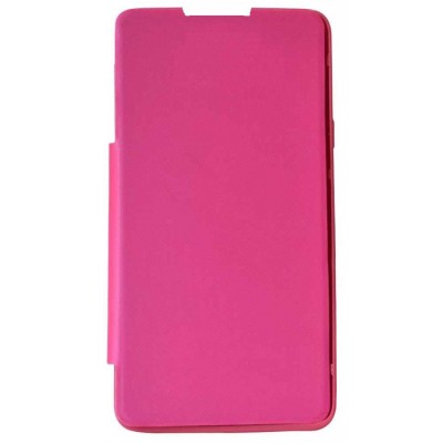 Flip Cover for Lava Iris 450 Colour Plus - Pink
