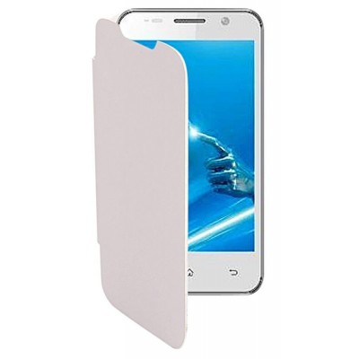 Flip Cover for Lava Iris N454 - White