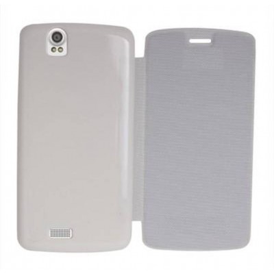 Flip Cover for Lava Iris Selfie 50 - White
