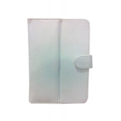 Flip Cover for Lava QPAD e704 - White