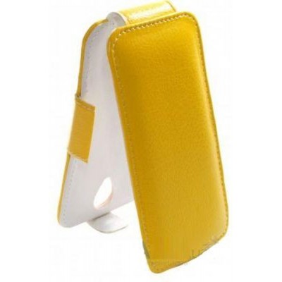 Flip Cover for Lenovo A606 - Yellow