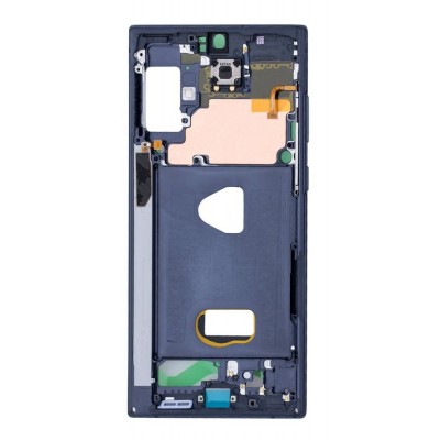Lcd Frame Middle Chassis For Samsung Galaxy Note 10 Plus 5g Black By - Maxbhi Com