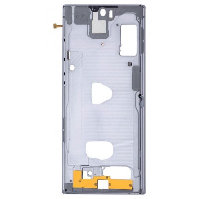Lcd Frame Middle Chassis For Samsung Galaxy Note 10 Plus 5g White By - Maxbhi Com