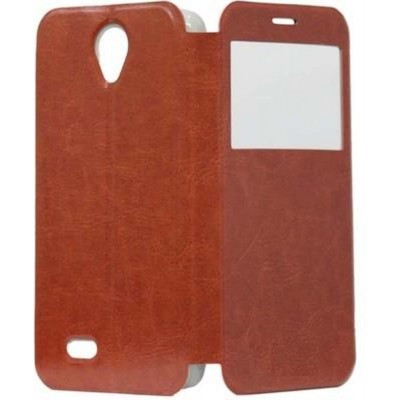 Flip Cover for Lenovo A850 - Brown