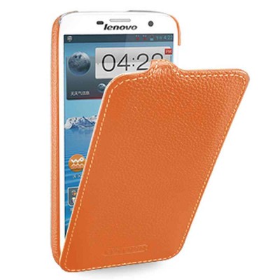 Flip Cover for Lenovo IdeaPhone K860 - Orange