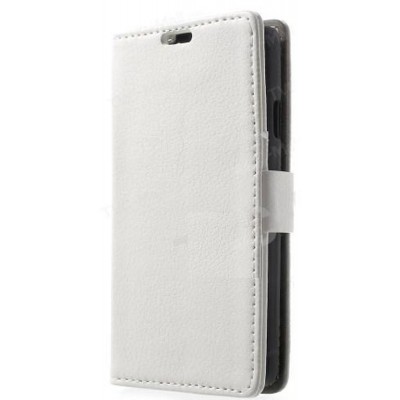 Flip Cover for LG F60 D390N with Single SIM - White