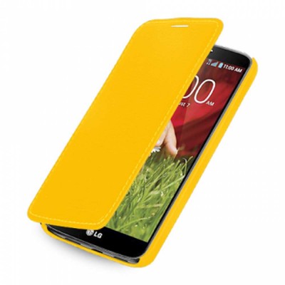 Flip Cover for LG G2 mini D618 with Dual SIM - Yellow