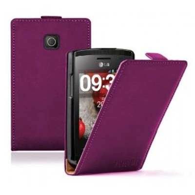 Flip Cover for LG Optimus L1 II E410 - Purple