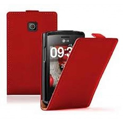 Flip Cover for LG Optimus L1 II E410 - Red