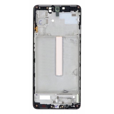 Lcd Frame Middle Chassis For Samsung Galaxy M52 5g Blue By - Maxbhi Com