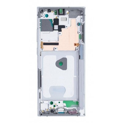 Lcd Frame Middle Chassis For Samsung Galaxy Note 20 Ultra 5g White By - Maxbhi Com
