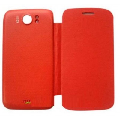 Flip Cover for Micromax A110Q Canvas 2 Plus - Red