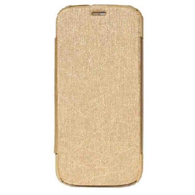 Flip Cover for Micromax A300 Canvas Gold - Gold