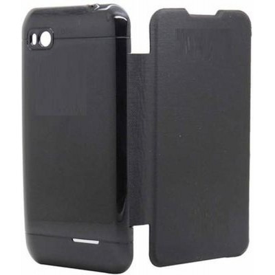 Flip Cover for Micromax A61 Bolt - Black