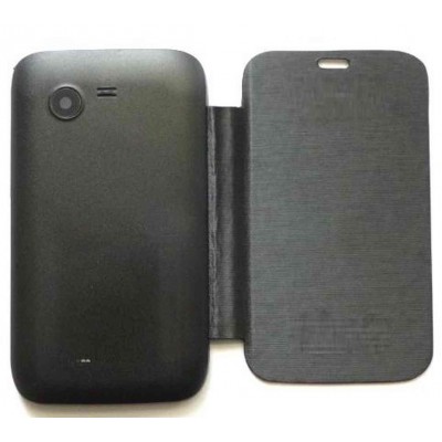 Flip Cover for Micromax Bolt A62 - Black