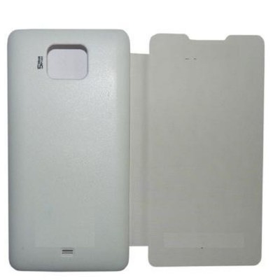 Flip Cover for Micromax Ninja A91 - White
