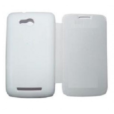 Flip Cover for Micromax Bolt A064 - White