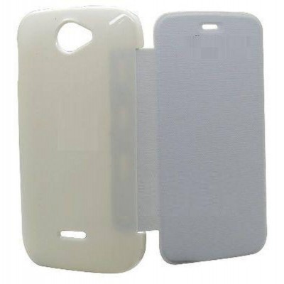 Flip Cover for Micromax Bolt A47 - White
