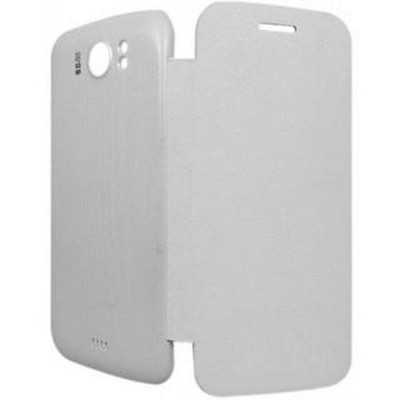 Flip Cover for Micromax Canvas 2 A110 - White