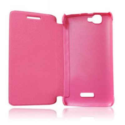 Flip Cover for Micromax Canvas 2 Colours - Pink