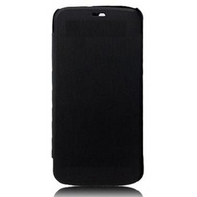 Flip Cover for Micromax Canvas Gold - Black