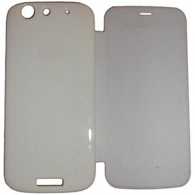 Flip Cover for Micromax Canvas Gold - White