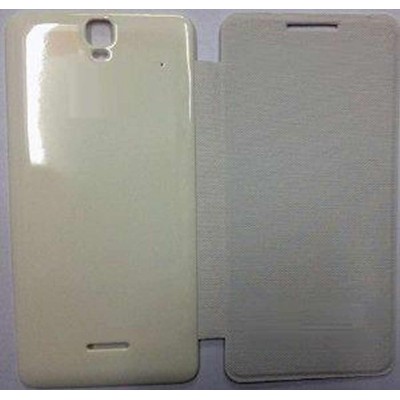 Flip Cover for Micromax Canvas HD Plus A190 - White