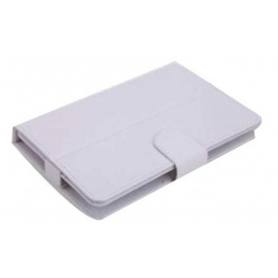 Flip Cover for Micromax Canvas Tab P650E - White