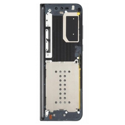 Lcd Frame Middle Chassis For Samsung Galaxy Fold Black By - Maxbhi Com