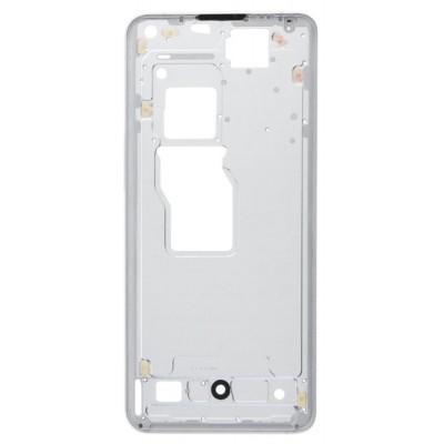 Lcd Frame Middle Chassis For Oppo Find X3 Pro White By - Maxbhi Com