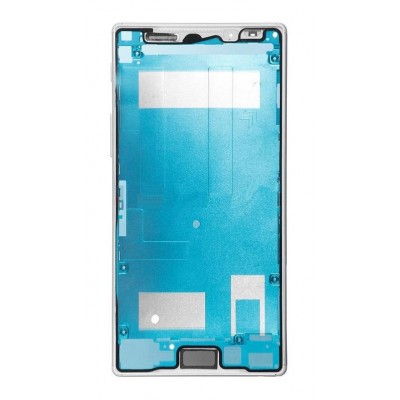 Lcd Frame Middle Chassis For Sony Xperia Z5 White By - Maxbhi Com
