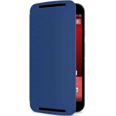 Flip Cover for Motorola Moto G (2nd Gen) - Blue