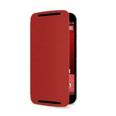 Flip Cover for Motorola Moto G (2nd Gen) Dual SIM - Red