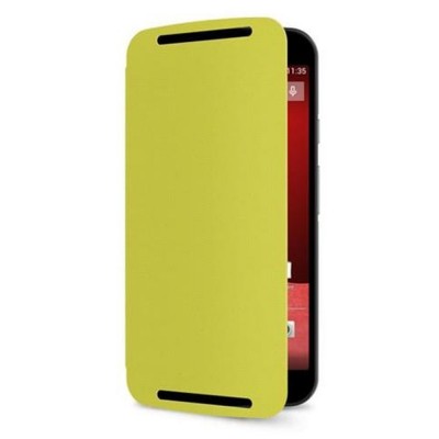 Flip Cover for Motorola Moto G (2nd Gen) with Digital TV - Lemon Green