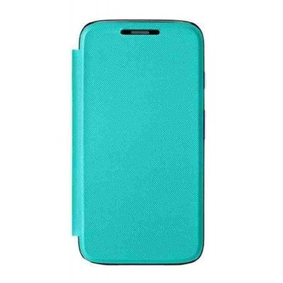 Flip Cover for Motorola Moto G 4G - Cyan