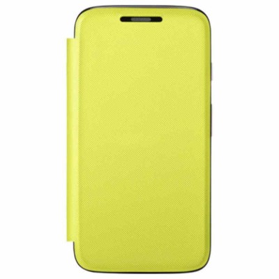 Flip Cover for Motorola Moto G2 Dual SIM - Yellow