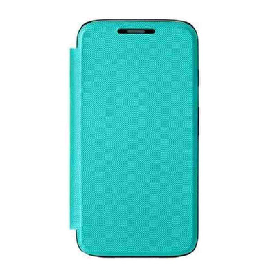 Flip Cover for Motorola Moto X XT1053 - White & Blue