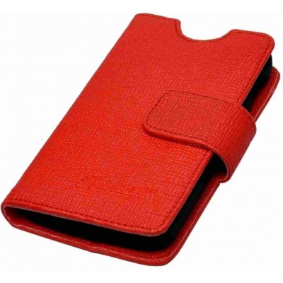 Flip Cover for Motorola Moto X XT1055 - Black & Orange