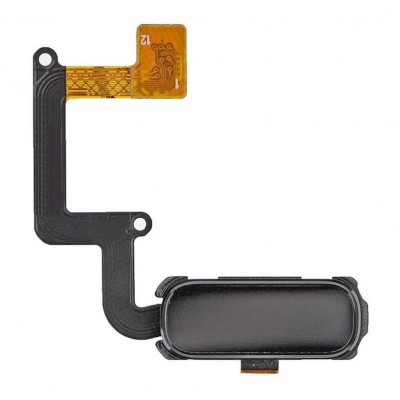 Fingerprint Sensor Flex Cable For Samsung Galaxy A3 2017 Black By - Maxbhi Com