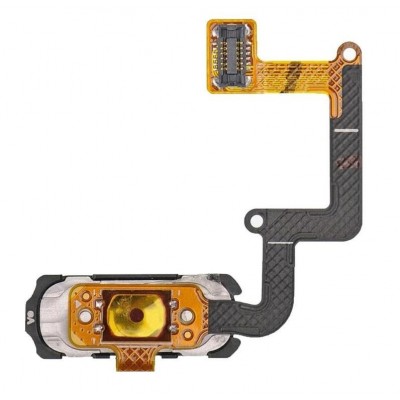 Fingerprint Sensor Flex Cable For Samsung Galaxy A3 2017 Black By - Maxbhi Com