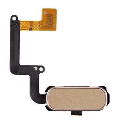 Fingerprint Sensor Flex Cable For Samsung Galaxy A3 2017 Gold By - Maxbhi Com