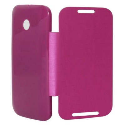 Flip Cover for Motorola New Moto E - Pink
