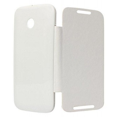 Flip Cover for Motorola New Moto E - White