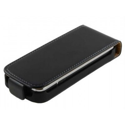 Flip Cover for Nokia C5-05 - Black & Aluminium Grey