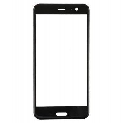 Replacement Front Glass For Htc U11 Black By - Maxbhi Com